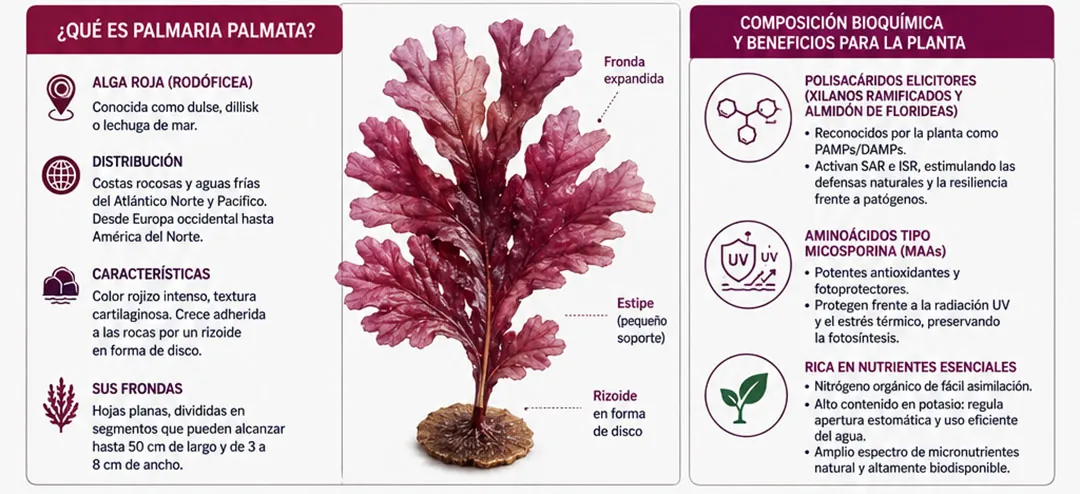 Infografía sobre la Palmaria palmata